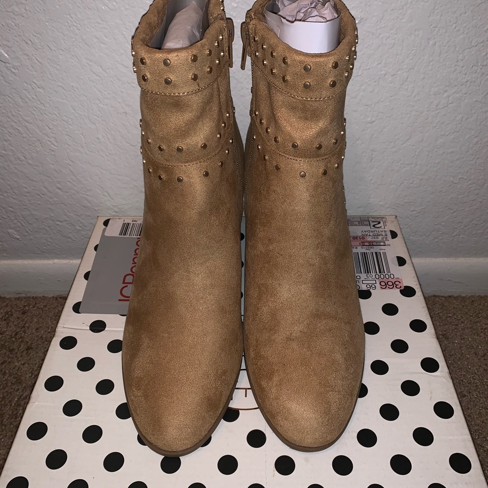 Tan wedge dolce by mojo most boots